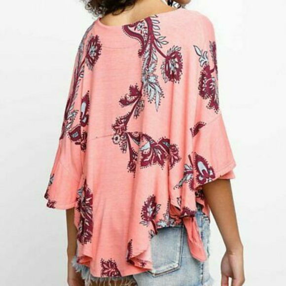Free People boho oversized top NWT sz small *K - Picture 2 of 8